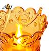 Led Candle Holder Crown LED Tea Light, Flameless Faux Crystal Night Cafe Soft Decoration Romantic Wedding Party Decor, Creative Gift for Birthday