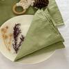 Tablecloth Napkin Durable Polyester Thick Placemat Reusable For Kitchen Dining Wedding Decoration Home