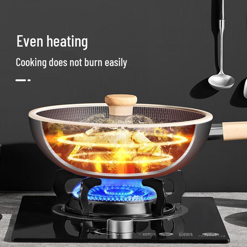 COOKER KING Little Yellow Duck 316 Stainless Steel Non-Stick Wok