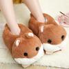 Luxury Winter Hamster Ladies Slippers House Home Cartoon Cute Bear Home Indoor Couple Female Warm Indoor Slipper Casual
