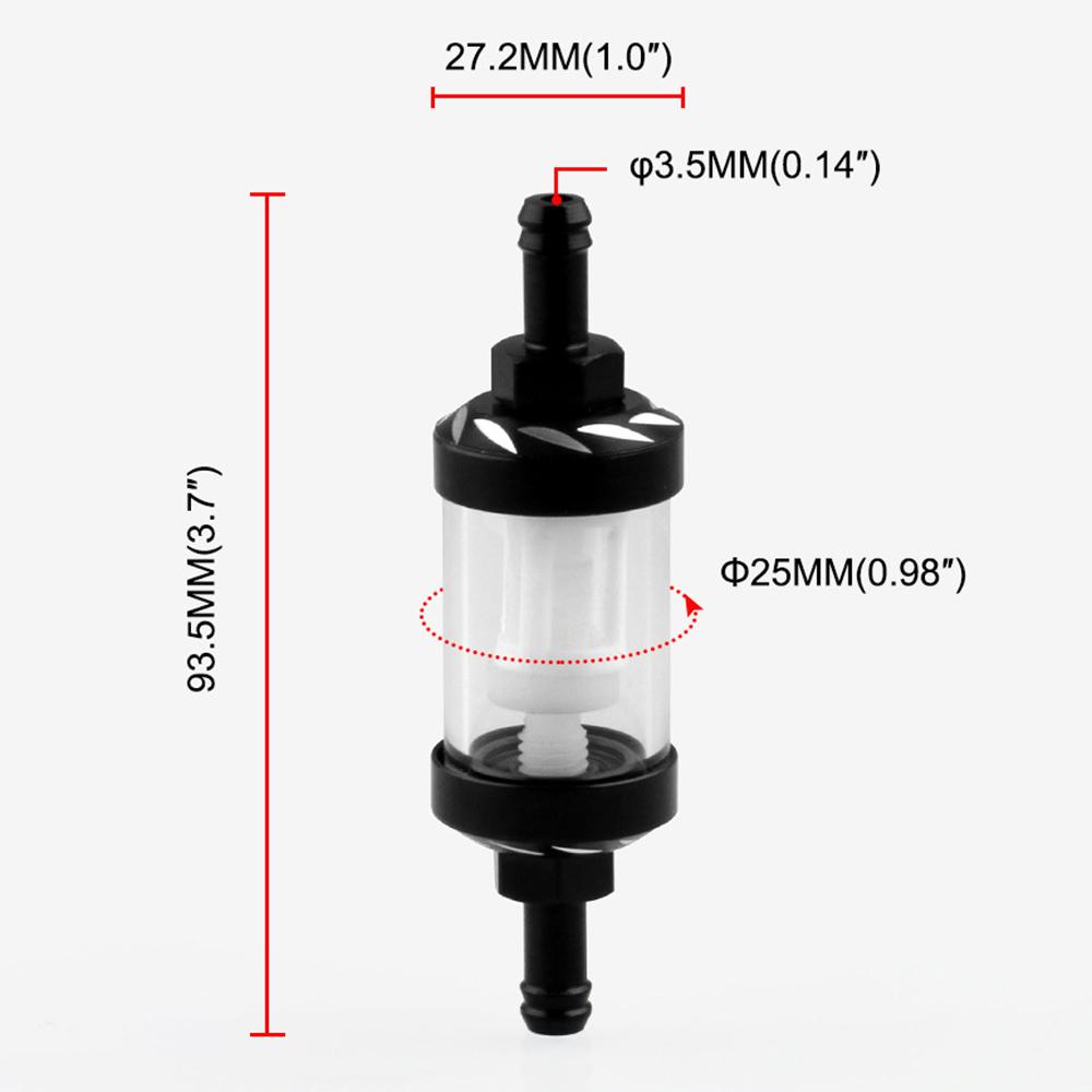 Motorcycle Gas Fuel Filter CNC Aluminum Alloy ATV Off-road  Fuel Gasoline Oil Filter Replacement Separator Moto Accessories