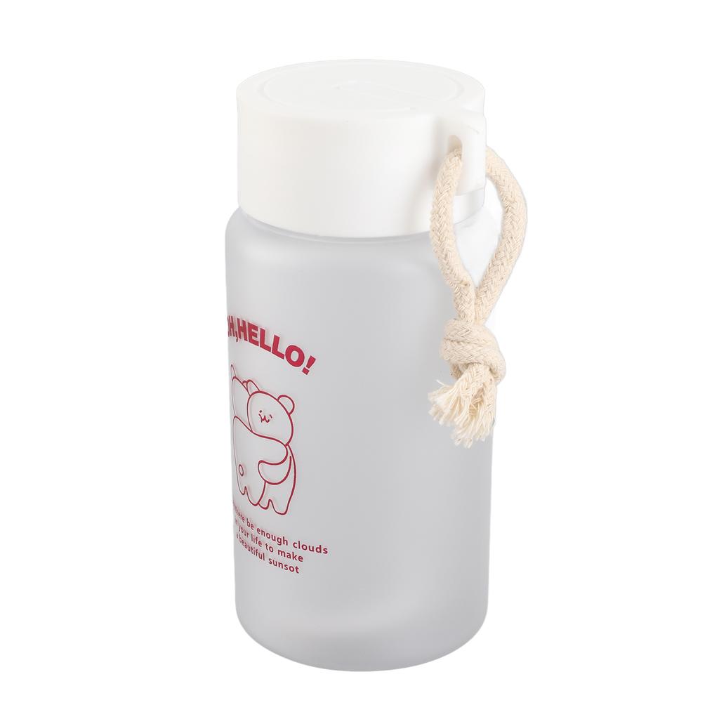 Kinder Wasserflasche Niedlicher Cartoon-Druck Griffdesign Gesund Geruchlos Gute Abdichtung Studenten Wasser