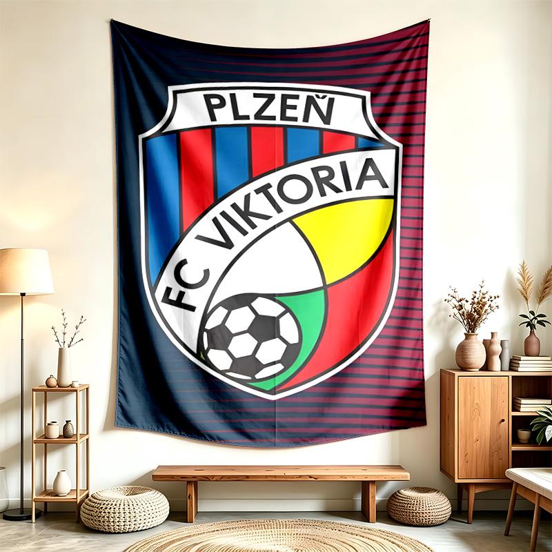 FC Viktoria Plzen  (1) Tapestry Suitable For Decorating Homes Dorms And Bedrooms Soft To The Touch And A Perfect Gift For Friends And Family