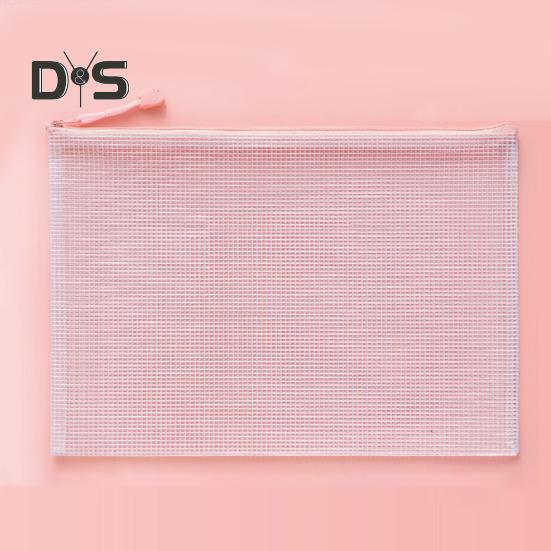 File Bag Large Capacity Storage A4 Files Stationery Carrying Case Transparent Visual Design Portable Document Organizer