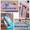 Non-Toxic Kids Musical Piano 37 Key Electronic Keyboard Piano For Kids With Microphone Musical Instrument Educational Toys For Children Gilrs
