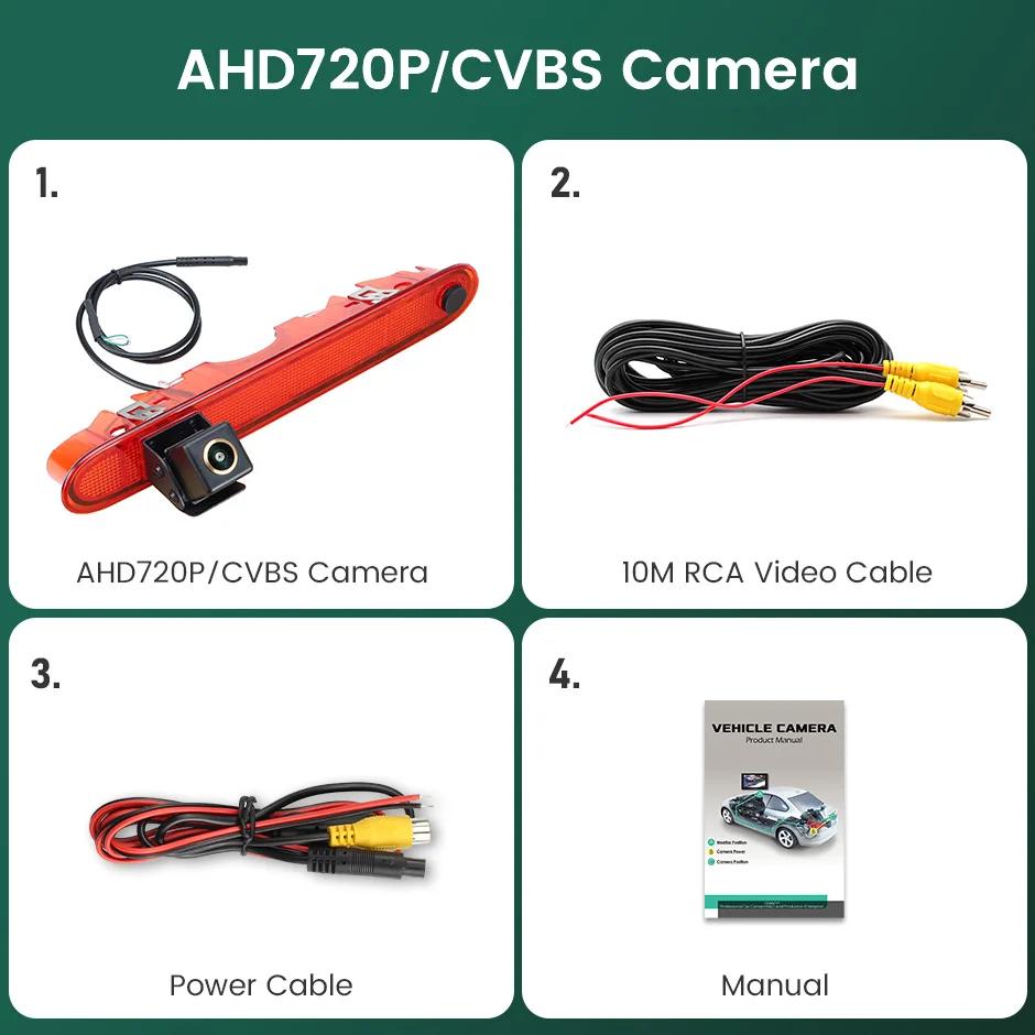 

GreenYi AHD камера заднего вида со стоп-сигналом для Opel Renault Kangoo 2007-2021 Mercedes Benz Citan Tourer W415 Micro Camper 2012-2021