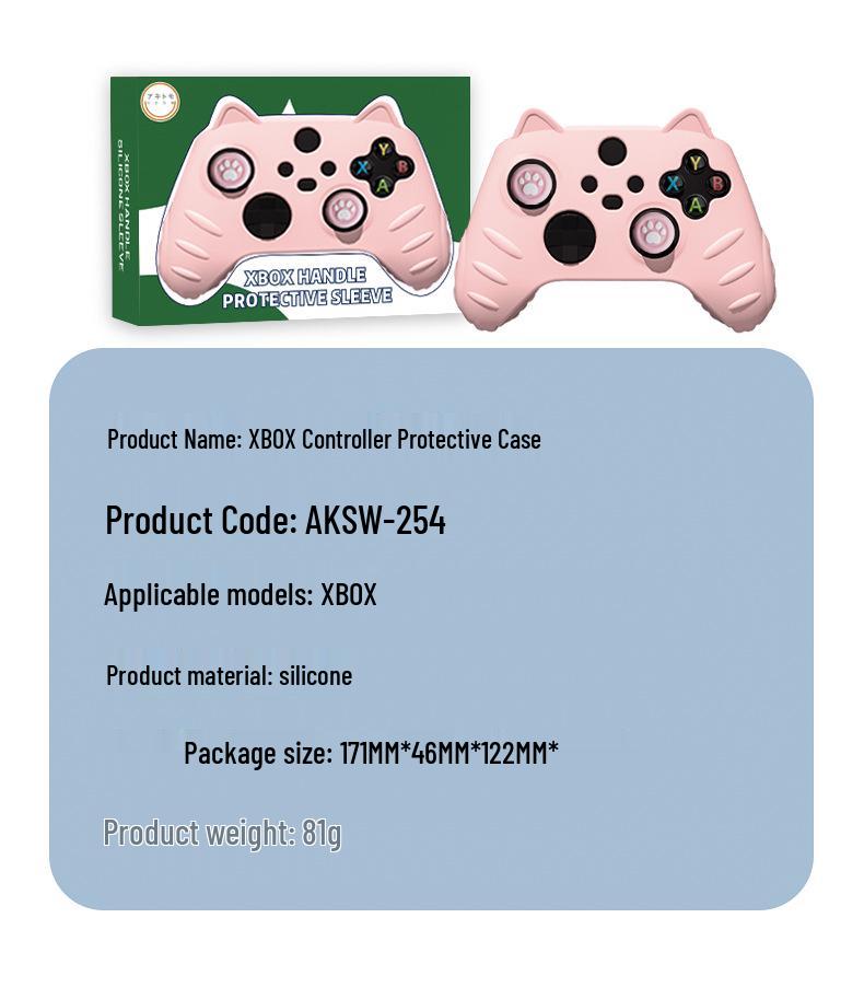 Xbox Series X Silicone Controller Cover with Cat Ears - Full Protection Soft Case