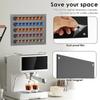 Magnetischer Kaffeepadhalter Wandmontiert Acryl Kaffeekapsel Aufbewahrungsregal Organizer für Küche Kühlschrank Wohnmobil Schranktür