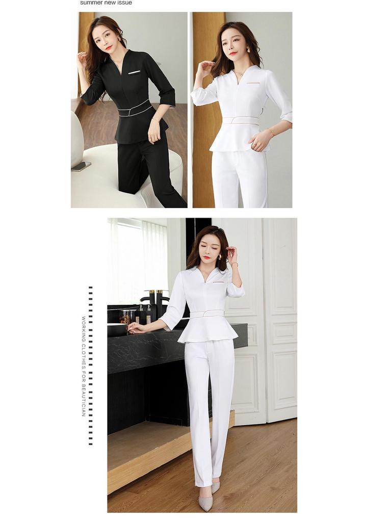 Elegant Women's Professional Uniform for Beauty Salon, Hotel Reception, Wellness Club, and Massage Therapist