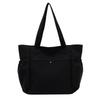 Simple canvas bag Women's tote bag Large capacity commuting Simple leisure College student work Shoulder bag Underarm bag