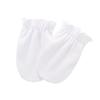 Infant Anti-scratch Gloves Face-protection Gear Elastic Cuffs Solid Color Thin Cotton Breathable Lightweight One Size Neutral