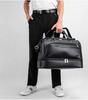 PlayEagle Golf Boston Bag Double Layer Golf Tote Bag PU Leather 2WAY Shoulder Bag with Shoe Pocket with Shoulder Waterproof Large Capacity Gym Travel