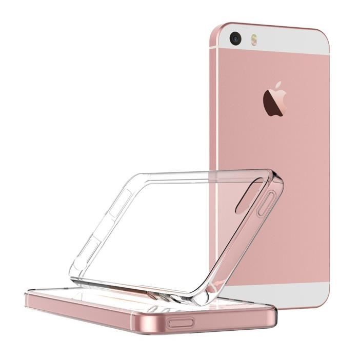 Hülle - Phonillico® - iPhone 5 - 5S - Weiches Silikon - Ultra Slim - Transparent