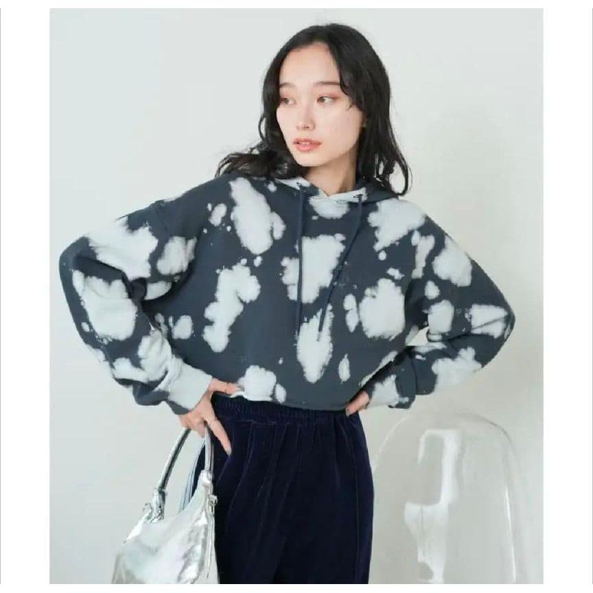 WEGO Vintage-like short hoodie