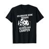 T Shirt with German Text Quot Ich Brauche Keine Therapie I Don't Need Vintage Washed Top For Everyday Wear Graphic Breathable
