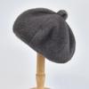 Luxurious Faux Mink Fur Beret for Women Fashion French Style Fur Beret for Winter Elegant Ladies Fake Fur Hat