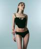 VINAJ Ribbon V-Shirt Half-Top Bikini Bra (Black)