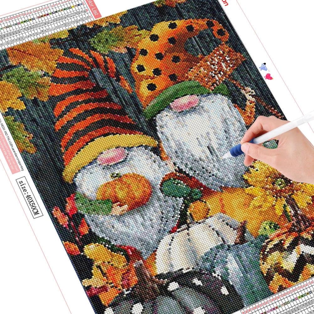 

Huacan Полный квадратный/круглый алмазная живопись Тыква Хэллоуин DIY 5D Алмазная вышивка Подсолнух Домашний декор Full Square 30*40 cm