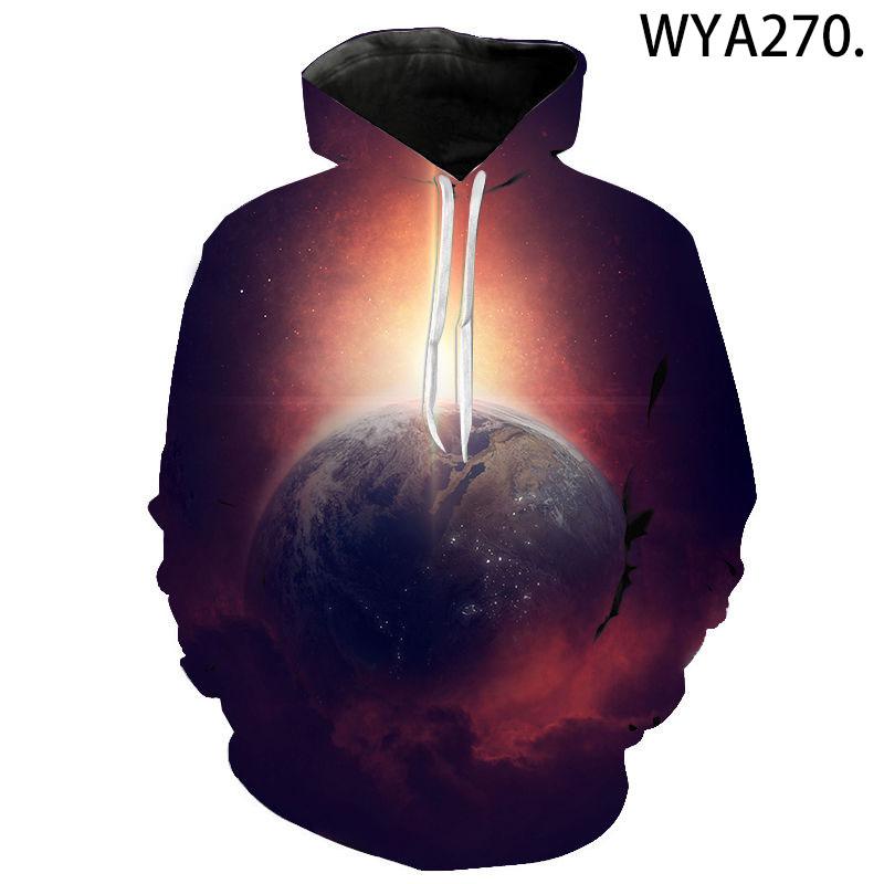 

Новая повседневная толстовка с капюшоном, супер крутой узор с принтом космической планеты своими руками, мужские и женские пуловеры, уличные модные детские топы 4XL