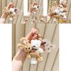 Adorable Double-headed Plush Milk Tea Bear And Rabbit Keychain Accessory For Gifts