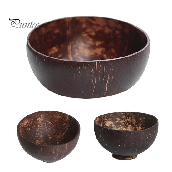 Mísa z kokosového dřeva Veganský dárek z přírodních kokosových skořápek Smoothie Acai Buddha Bowls Rustikální servírovací misky Snadno čistitelné řemeslné kokosové misky pro