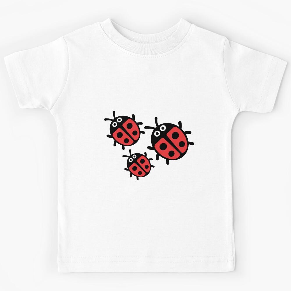 Kids Ladybirds Ladybugs - Coccinellidae Beetle - Red And Black Ladybugs - Sweet Kids Gifts Kids T-Shirt 160