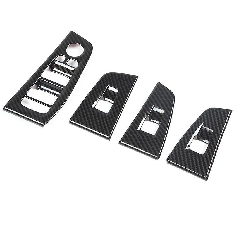 

For BMW 1 Series 2 Series F40 F44 2020-2026 ABS Carbon Fiber Style Auto Glass Lift Frame Decorative Cover Interior Accessories