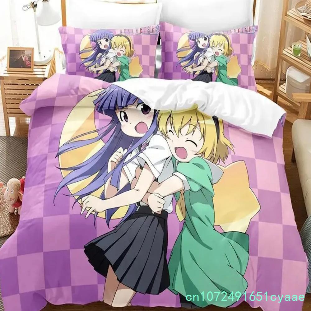 3D Druck Anime Higurashi When They Cry Bettwäsche Set Einzelbett Twin Full Queen King Size Bettset Aldult Kinder Schlafzimmer Bettbezug Sets