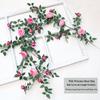 Silk Rose Vine Artificial Flower Chain for Living Room Decor