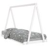 Kids  Bed White 90 X 200 Cm Solid Pine Wood