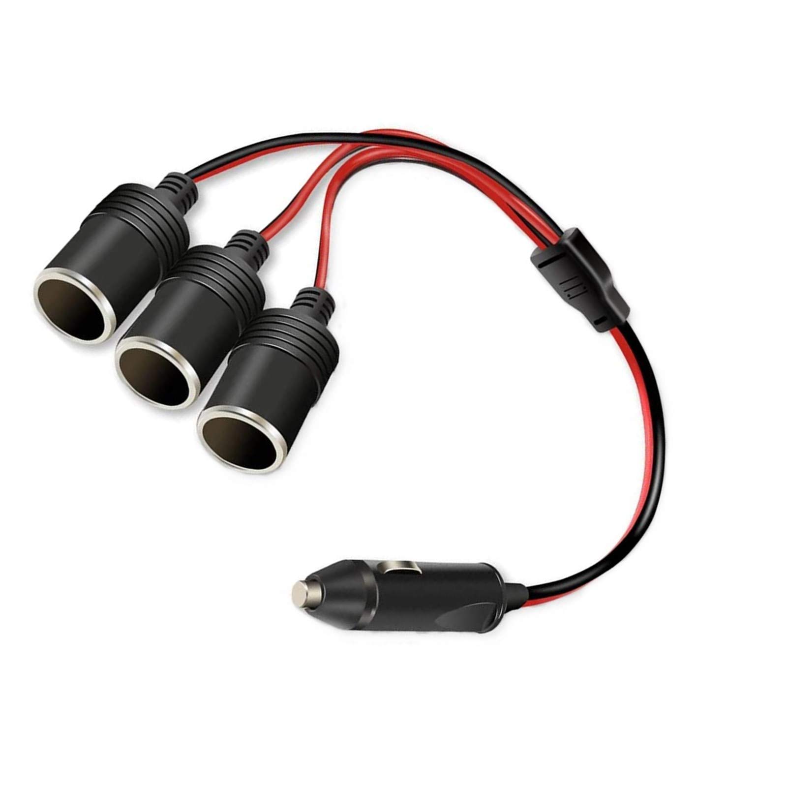 

YFFSFDC Автомобильный прикуриватель Тройной гнездо прикуривателя Расширитель питания постоянного тока Адаптер-розетка для прикуривателя, Совместимый с 12 В/24 В, Розетка, 1-3 Розетки,