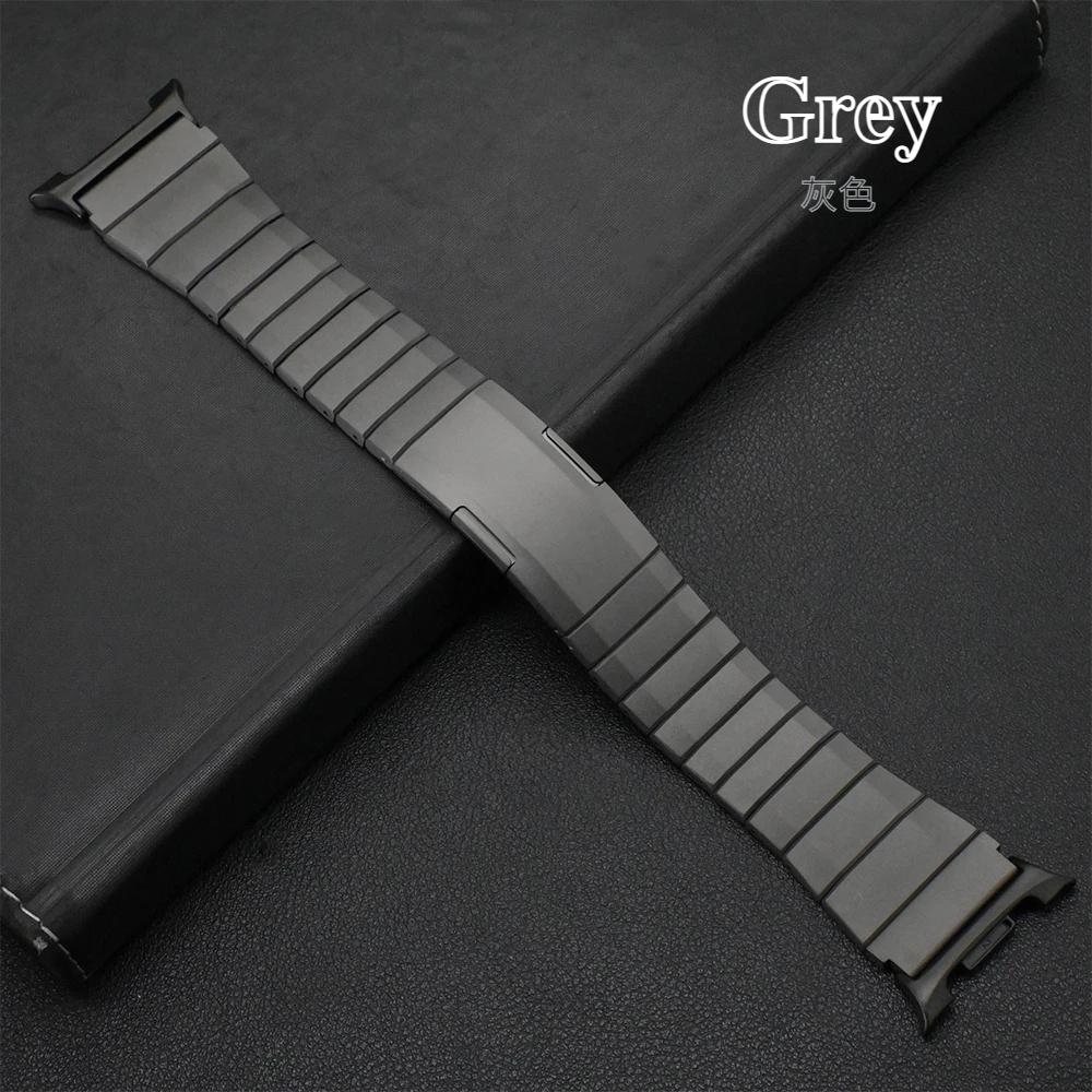 

Титановый ремешок для Samsung Galaxy Watch 8 44 мм 40 мм 8 Classic 46 мм Роскошный металлический браслет для Galaxy Watch 4 5 6 7 Ultra 47 мм Аксессуары Galaxy Watch 7/6/5/4 серый