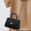 Retro-Tasche Damen neue kleine duftende Wind-Diamant-Tasche große Kapazität Handtasche trendige Damen-Tasche Mode Schulter-Umhängetasche