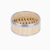 Durable Bamboo Steamer Basket Steel Handle Lid High Temp Resistant Steamer for Dim Sum Bao Bun Kitchen Cooking Tool