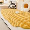 Rabbit Plush Sofa Covers for Living Room Thicken Soft Plush Sofa Mat Warm Winter Irregular Sofa Towel Couch Cushion Home