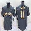 Unisex Boston Red Sox 11 Rafael Devers Embroidered Baseball Jersey Fan Edition Cotton Blend Sport Shirt