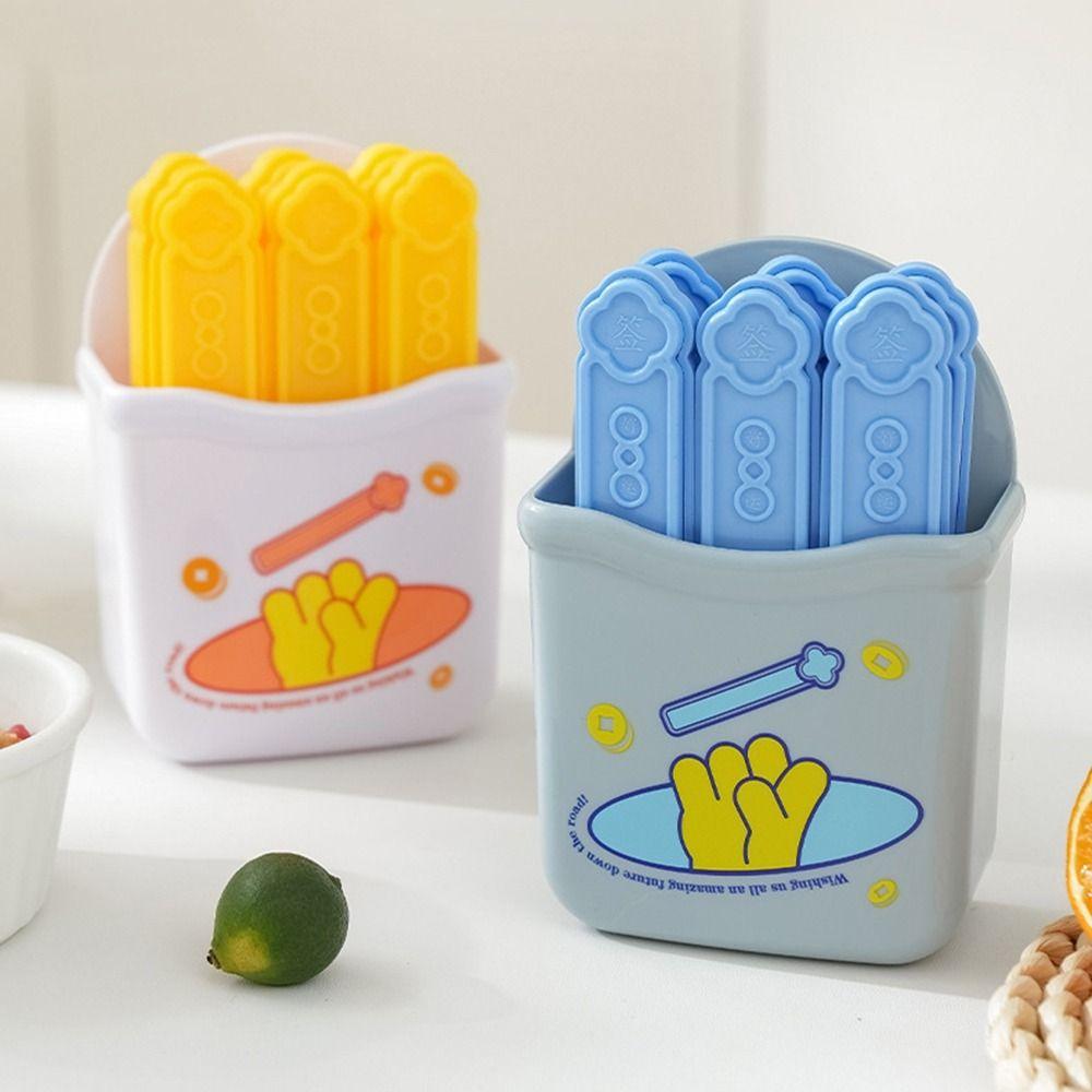 6Pcs Non-Stick Good Luck Sign Ice Cube Mold Homemade Ice Cube Organizer Ice Cube Maker for Home