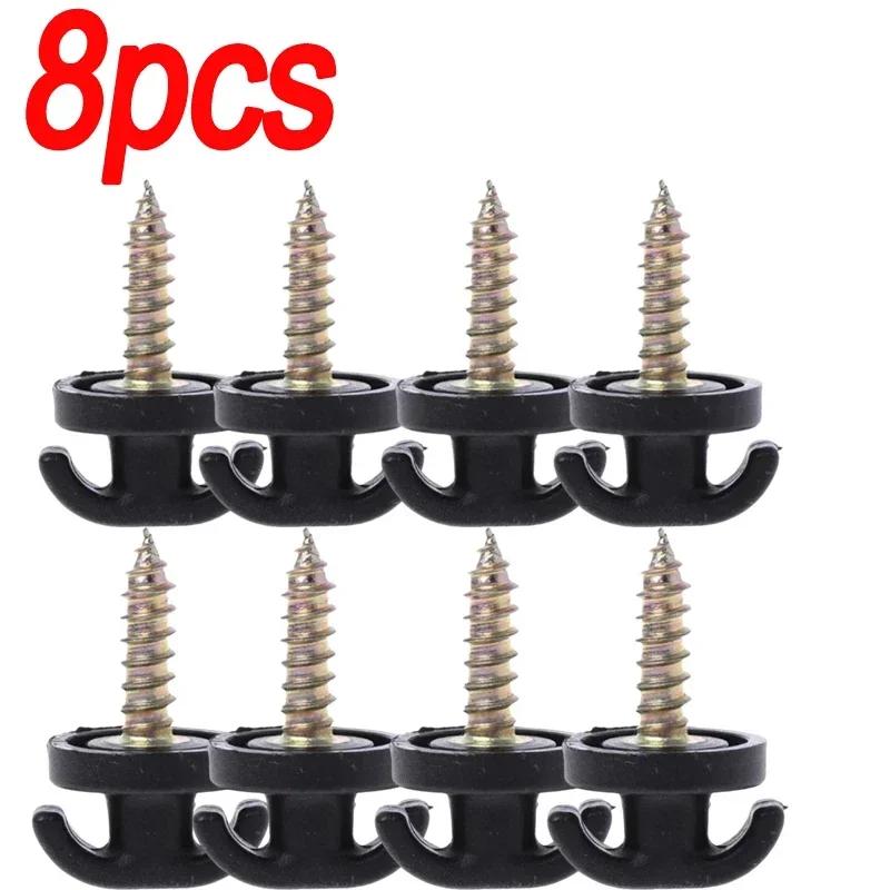 Car Rear Trunk Envelope Cargo Net Tie Down Hook Ring Loop Hanging Hook Flat Vertical Luggage Net Home Hook Retainer Hardware