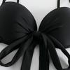 Nouă Culoare Solidă Sexy Cu Fusta Bikini Bandeau Costum de baie Femei Costum de baie Trei piese Set Bikini Costum de baie pentru baie