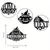 Custom Personalized Halloween Family Name Metal Sign - Spooky Wall Art Decor