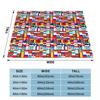 Eurovision Flag Art Throw Blanket Fluffys Large fluffy Blankets