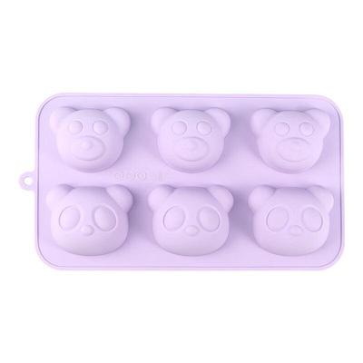 ZISIZ 6-Cavity 3D Bear Silicone Baking Mold