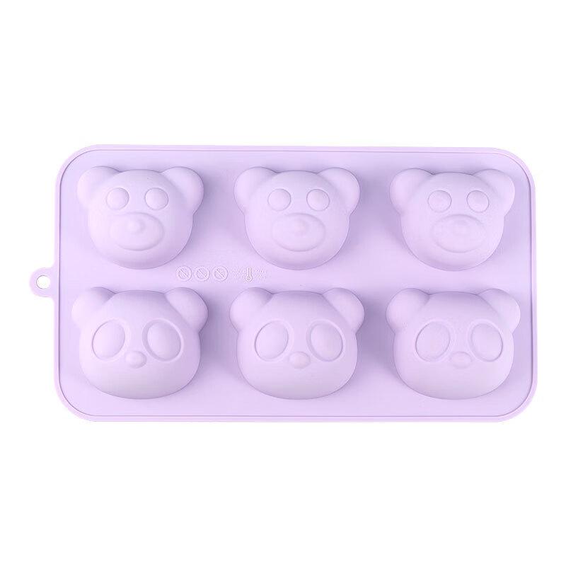 

ZISIZ 6-Cavity 3D Bear Silicone Baking Mold