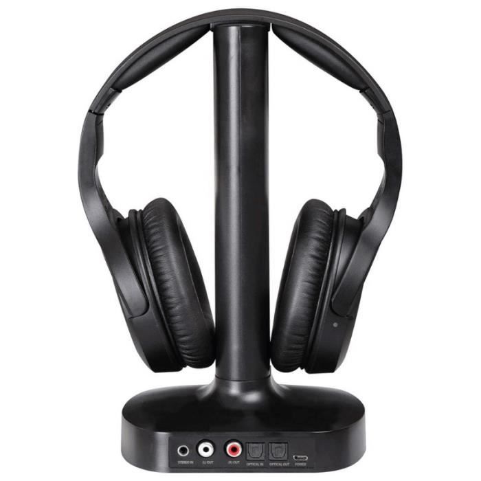 Casque TV sans fil - Trevi - FRS 1480 R - 2,4 GHz - 30 mètres - Rechargeable