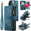 (blu) Custodia CaseMe Per IPhone 7/8/SE 2020/2022 Custodia Portafoglio Per Donne Uomini Con Porta Carte Slot Per Patente di Guida Slot Per Patente di Guida