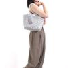 Cuco Metallic Knit Tote Bag 2513112001 Silver (906)