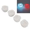 4 Pcs LED Rose Candle Light Flameless Smokeless Colorful LED Decorative Light For Bars Cafe Weddings Family Gatherings