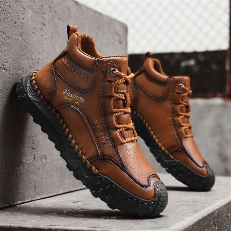 Autumn /Spring Mens Handmade Boots  Comfortable Ankle Boots for Men Casual Shoes Tooling Shoes  Mens Chelsea Ankle Boots