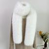 Long Imitation Mink Fur Scarf Thick Fluffy Long Scarf Luxury Plush Neck Warmer  Party