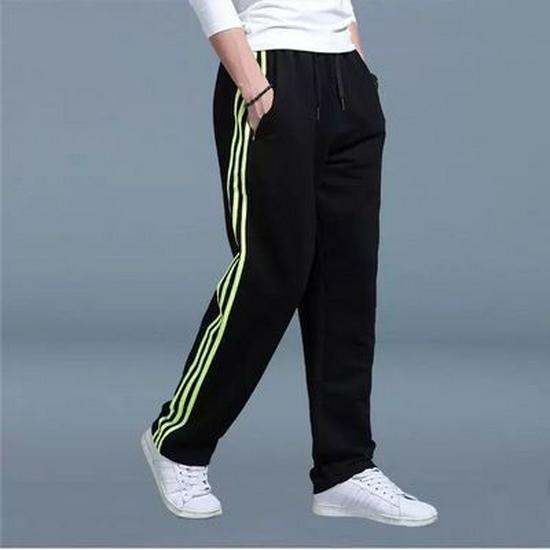 Men's Elastic Waist Straight Leg Plus Size Sports Pants